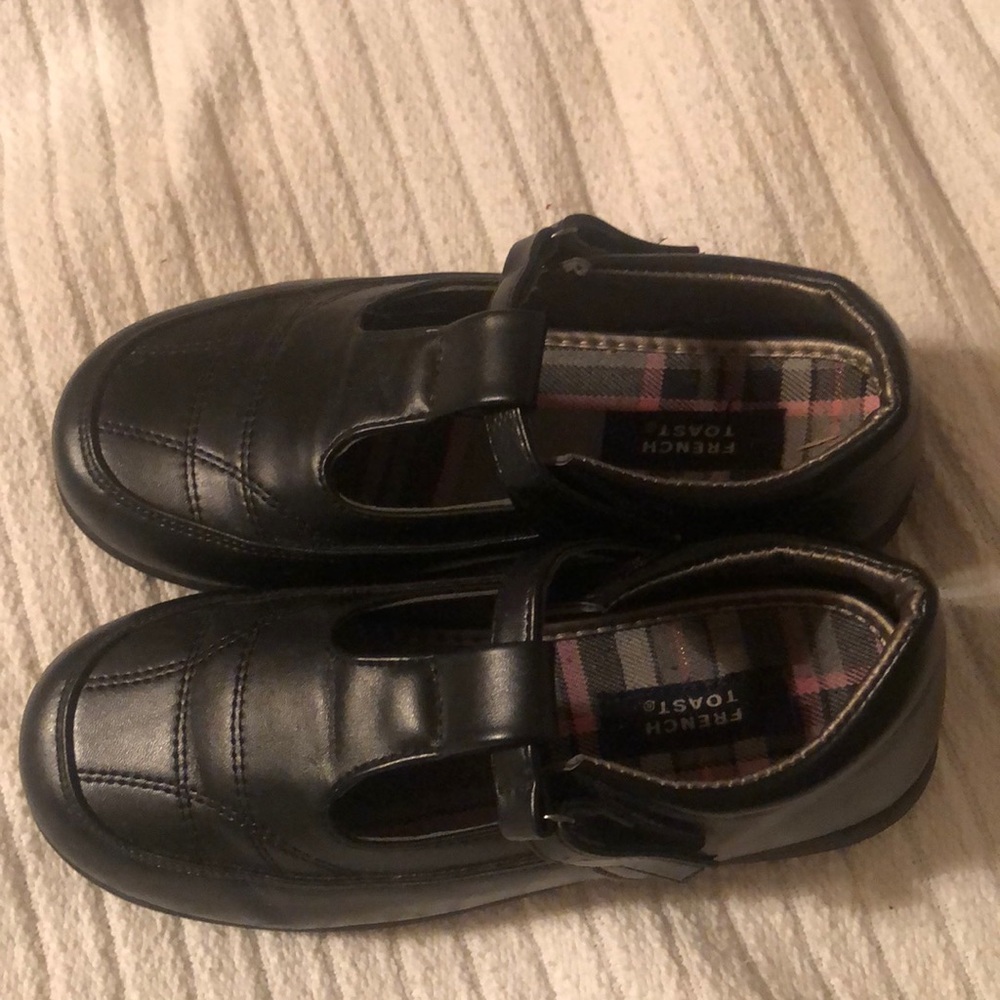 French toast school girl uniform black Mary Janes shoes